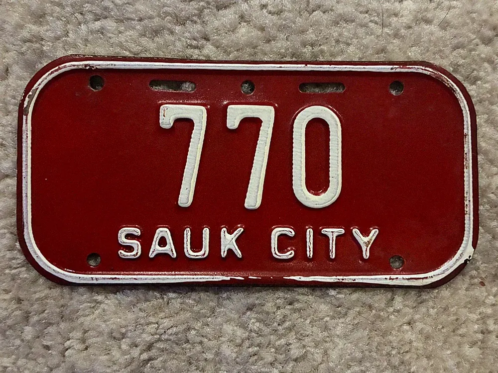 Number Plate City Bike