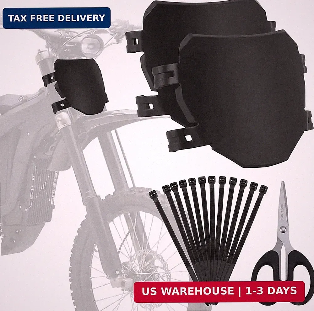 2 Pack Electric Bike Number Plate - Universal Downhill Electric Bike Plate Fit f