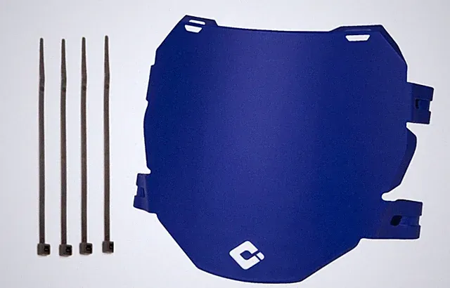 AG Downhill Number Plate Blue With Zip Ties For MTBS E Bikes Surrons