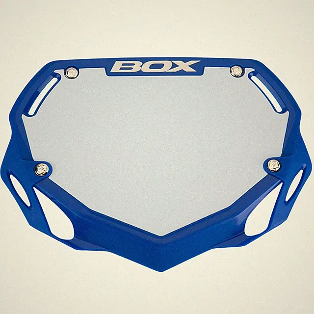 BOX COMPONETS BMX NUMBER PLATES mini/cruiser BLUE