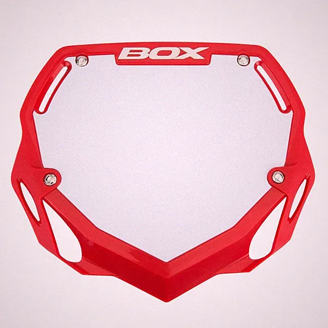 BOX COMPONETS BMX NUMBER PLATES PRO/MINI RED