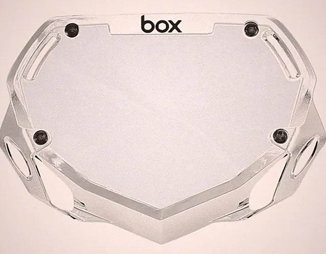 BOX TWO bmx number plate,MINI/CRUISER CHROME OLDSCHOOL GT BMX SE NEW