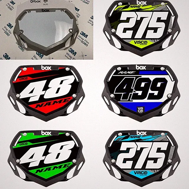 BOX TWO BMX NUMBER PLATE MINI (Small) Graphics Decals Stickers
