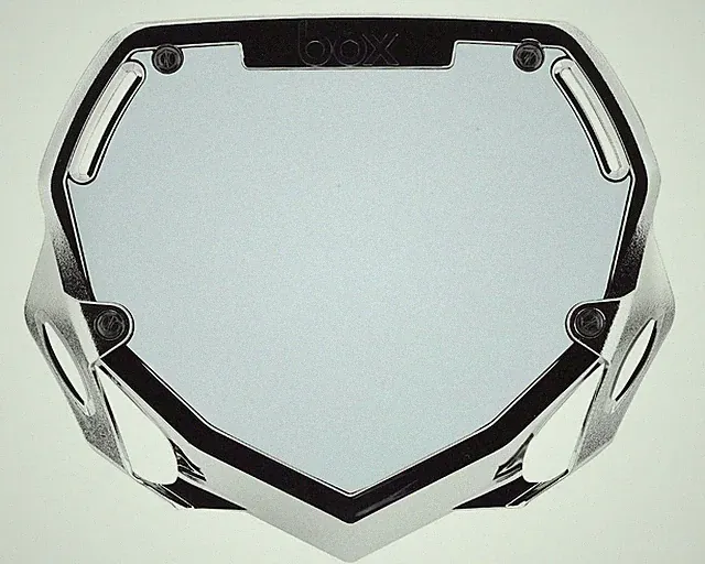 Box Two Number Plate (Chrome)