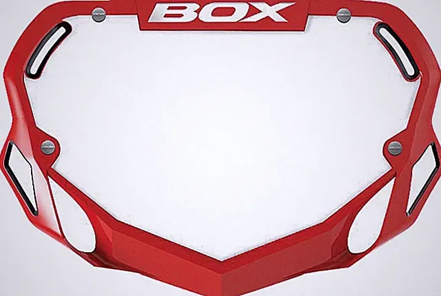 BOX TWO PRO bmx number plate,RED OLDSCHOOL GT BMX SE NEW