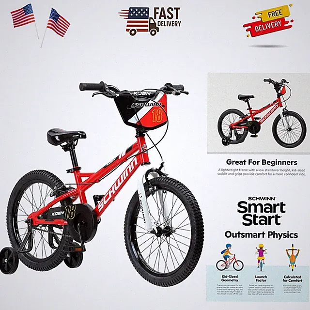 Colorful Elm & Koen Kid's Bike - Fun Riding for Ages 2-13, Safe & Reliable