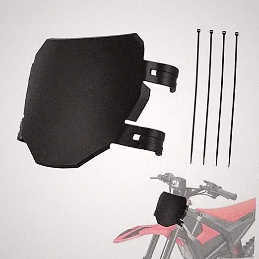 Dirt Bike Number Plate,Universal Front License for Yozma IN10/ESKUTE Black