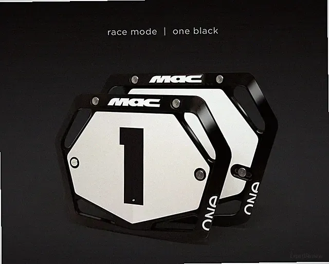 MAC ONE BMX MINI/CRUISER NUMBER PLATE - BLACK