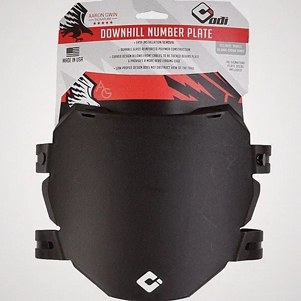 ODI Downhill Number Plate AG Black Surron SHIPS WITHIN 24 HOURS Get it FAST!