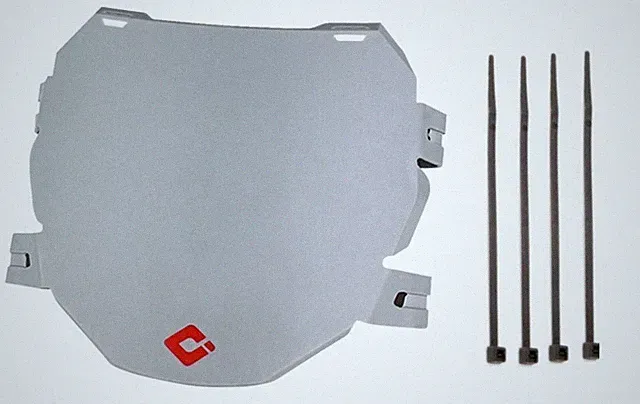 ODI Gray Number Plate With Zip Ties For Downhill Mountain Bikes E Bikes Surrons