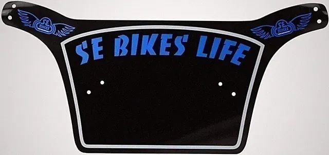 SE BIKES Number Plate Life Bk/Wh/Bu