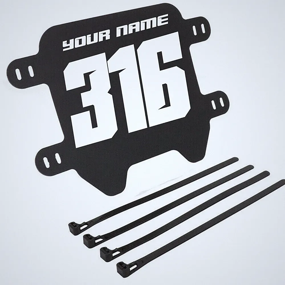 Number Plate Fitness Bike