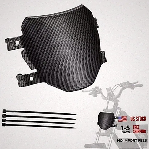 Universal Front Number Plate for Ebike and Dirt Bike, Compatible Carbon fiber