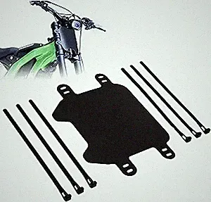 Universal Front Number Plate for Electric Dirt Bike, Black 8.5"L x 6.22"W