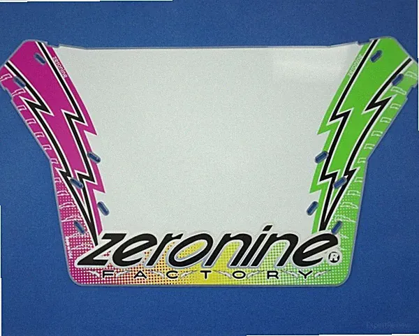 Zeronine bmx number plate,FACTORY LIGHTNING BOLT RETRO OLDSCHOOL GT BMX SE NEW